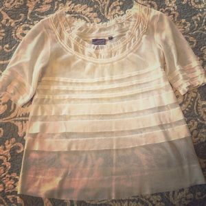 Lacy and ruffled Anthropologie flirty blouse!